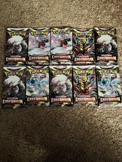 Pokemon TCG Lost Origin Booster Packs Lot Of 10 Sealed - Image 1
