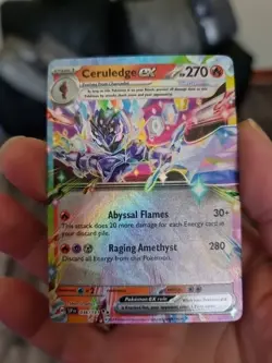 POKEMON - CERULEDGE EX 036/191 DOUBLE RARE HOLO SCARLET & VIOLET SURGING SPARKS - Image 1