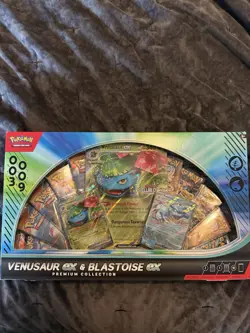 New Pokemon TCG Venusaur ex and Blastoise ex Premium Collection Box (SEALED) - Image 1