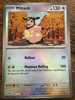 MILTANK 2025 POKEMON PRISMATIC EVOLUTIONS MASTERBALL REVERSE 081/131 Q4767 - Image 1