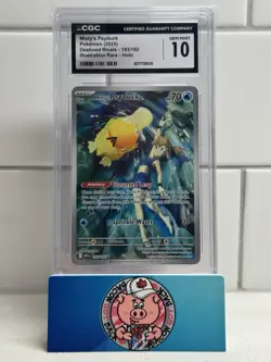 Pokemon Misty's Psyduck Destined Rivals Illustration Rare #193 CGC 10 Gem Mint - Image 1