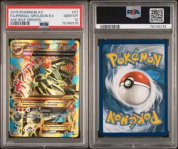 2015 Pokemon XY Primal Groudon EX Full Art 97/98 Origins PSA 10 GEM MINT English - Image 3