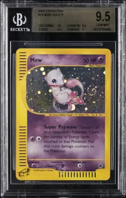 2002 POKEMON EXPEDITION HOLO R #19/165 MEW BGS 9.5 - Image 1
