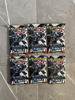 Pokemon TCG Black Bolt Booster Pack 6x English Factory Sealed Unweighed English - Image 1