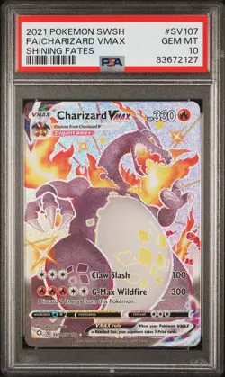 Pokemon TCG Charizard VMAX SV107/SV122 Shining Fates PSA 10 GEM MINT - Image 1