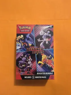 Pokemon TCG Destined Rivals Booster Bundle (6) Packs English Factory Sealed New - Image 1