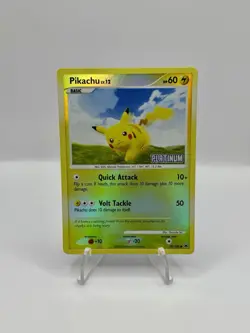 Pikachu Lv. 12 70/100 Reverse Holo Stamp Pokemon Majestic Dawn TCG - Image 1