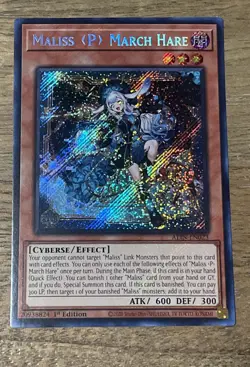 Maliss P March Hare Alin-En023 Secret Rare Yu-Gi-Oh 1st Edition Holo Foil NM - Image 1