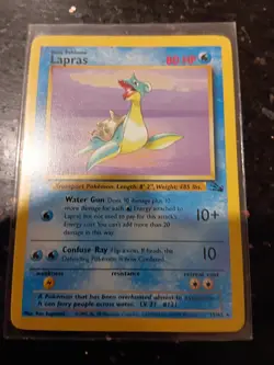 1999 Pokemon Fossil Lapras Holo Mint 10/62 Rare Vintage Card No 10 - Image 1