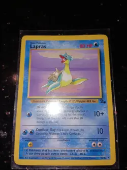 1999 Pokemon Fossil Lapras Holo Mint 10/62 Rare Vintage Card No 10 - Image 2