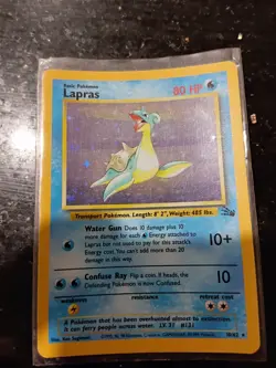 1999 Pokemon Fossil Lapras Holo Mint 10/62 Rare Vintage Card No 10 - Image 3