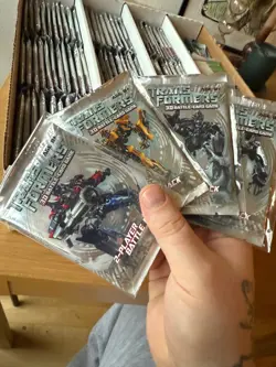 2007 Transformers 3D Battle-Card Game Base Factory Sealed Boosterpacks WOTC - Image 2