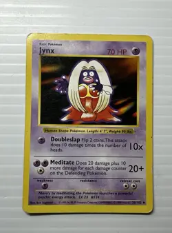 Jynx Base Set 31/102 Base Set Shadowless Vintage Pokemon Card - Image 1