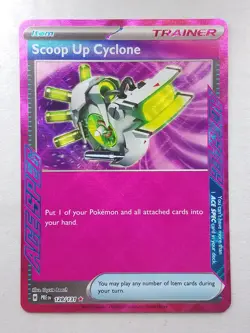 Scoop Up Cyclone 128 Prismatic Evolutions Pokemon card - Image 1