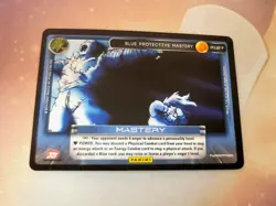 DBZ Dragon Ball Z TCG Card Panini Premiere R127 Blue Protective Mastery - Image 1