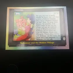 EP10 BULBASAUR AND THE HIDDEN VILLAGE - NON HOLO Topps BLUE LOGO POKEMON CARD NM - Image 2