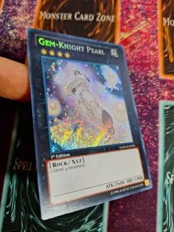 Yu-Gi-Oh! TCG Gem-Knight Pearl HA06-EN050 Secret Rare 1st Edition Near Mint - Image 2