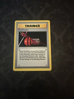 PlusPower 84/102 - Shadowless - Base Set - VINTAGE WOTC Pokemon Card - Image 1