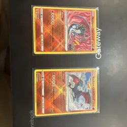 Radiant Charizard Two Card Lot Ultra Rare Crown Zenith Pokemon TCG - Image 1