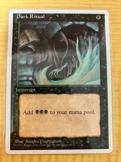 MTG Magic the Gathering Dark Ritual from Alternate Fourth 4th Edition NM - Image 1