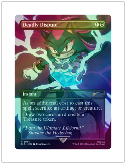 1x Deadly Dispute, Foil, Secret Lair Sonic the Hedgehog, MTG NM - Image 1