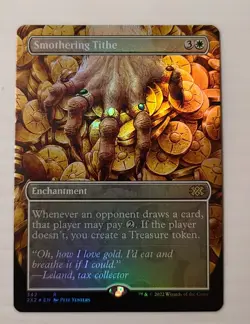 Smothering Tithe # 342 Borderless Foil MtG Double Masters 2022 Rare - Image 1