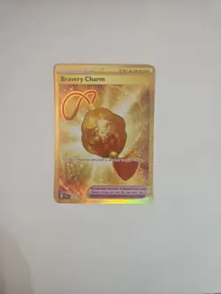Pokemon Bravery Charm 175/142 Stellar Crown Gold Hyper Rare Holo NM - Image 3