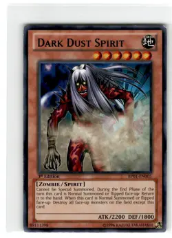 Yu-Gi-Oh! Dark Dust Spirit Common BP01-EN005 Heavily Played 1st Edition - Image 1