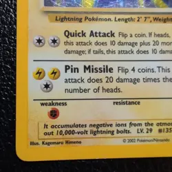 2002 Jolteon 14/110 - Legendary Collection Holo Rare - Pokemon TCG - HP - Image 5