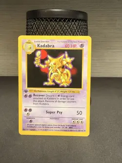Pokemon Kadabra First Edition 32/102 Shadowless Base Set - Image 1