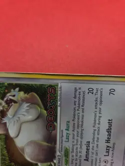 Pokemon Slaking Reverse Holo Stamped from EX Deoxys 15/107 (DMG Peeling) - Image 2