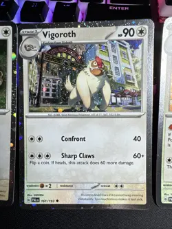 Pokemon Slakoth 160/193 Vigoroth 161/193 Slaking 162/193 Cosmos Holo Promos NM - Image 3