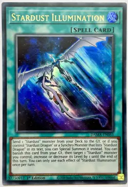 DAMA-EN051 Stardust Illusion - Ultra Rare 1st Edition Near Mint YuGiOh Card - Image 1
