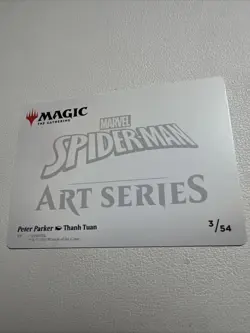 Magic The Gathering Spider Man Art Card Set. Spider Man And Ghost Spider. - Image 2