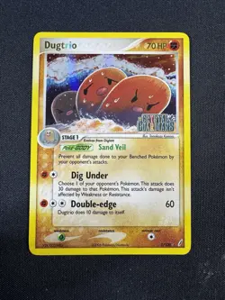 Dugtrio Reverse Holo - 5/100 EX Crystal Guardians Stamped NM/LP - Pokemon Card - Image 1