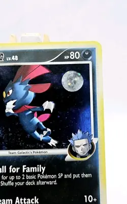 Pokemon TCG 17/127 WEAVILE G Platinum Base Holo Rare Card NM 2009 - Image 3