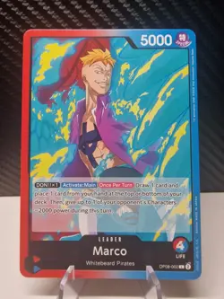OP08-002 Marco : Leader English One Piece TCG Card - Image 1