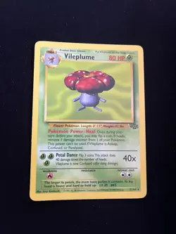 Vileplume 31/64 LP Jungle Set WOTC Pokemon Cards Vintage Non-Holo Rare 2 - Image 1