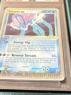 Pokemon Suicune EX 2004 EX Team Magma vs Aqua Card 94/95 Psa 8 - Image 3