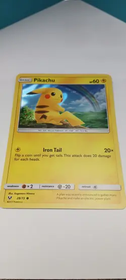 Pikachu - (Water Web Holo) 028/073 Miscellaneous Cards & Products Holo - Image 1