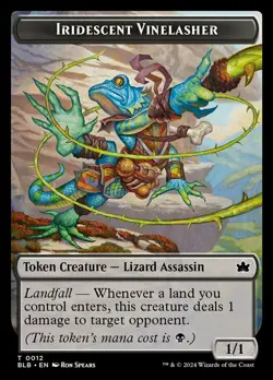 1 x Iridescent Vinelasher Token - Bloomburrow - NM-Mint - MTG - Image 1