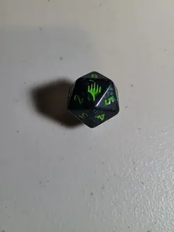Magic the Gathering Marvel's Spider-Man Dice D20 MTG Green - Image 1