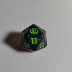 Magic the Gathering Marvel's Spider-Man Dice D20 MTG Green - Image 2