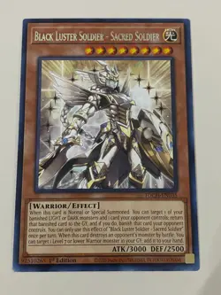 Yugioh Black Luster Soldier Ritual Envoy Sacred Twilight Chaos - Free Holo Card - Image 3