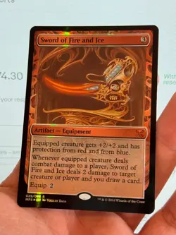 1X FOIL Sword of Fire and Ice MASTERPIECE NM MTG Magic Kaladesh Invention MPS - Image 3