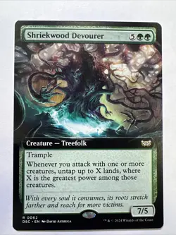 MTG Shriekwood Devourer (Extended Art) #62 Commander: Duskmourn: House of Horror - Image 1
