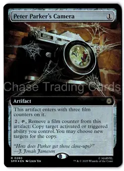 Peter Parker's Camera 280 Rare Foil Marvel's Spider-Man MTG Mint NM - Image 1