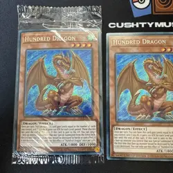 YUGIOH HUNDRED DRAGON SECRET RARE DLCS-EN146 SEALED AND UNSEALED - Image 2