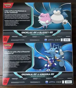 Pokemon TCG Snorlax & Blissey Ex + Greninja Kingdra Ex Special Collection Boxes - Image 2