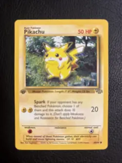 Pokemon TCG Pikachu Jungle 60/64 Regular 1st Edition Common Red Cheeks (2) - Image 1